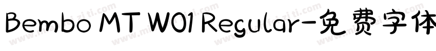 Bembo MT W01 Regular字体转换